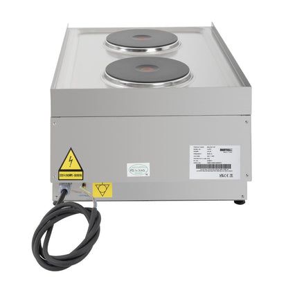 CU472 Buffalo 600-Serie Elektrische Kookplaat Met 2 Kookzones