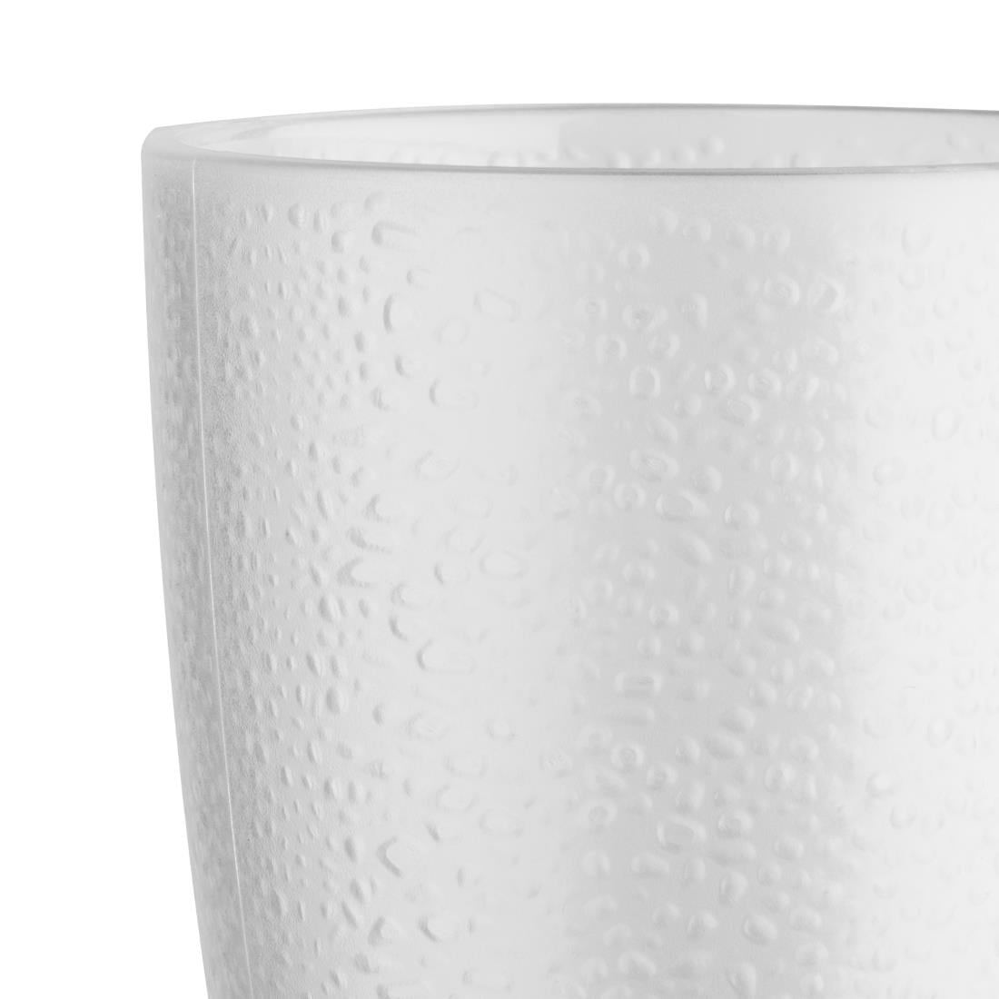 DC928 Olympia Kristallon Polycarbonaat Tumblers Met Reliëf 275ml (6 Stuks)