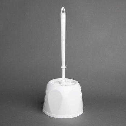 HY187 Nisbets Essentials Ronde Toiletborstel & Houder - Wit