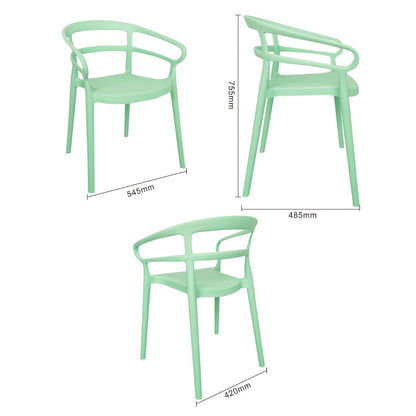DX981 Bolero Mateo Caféstoelen Mintgroen (2 stuks)