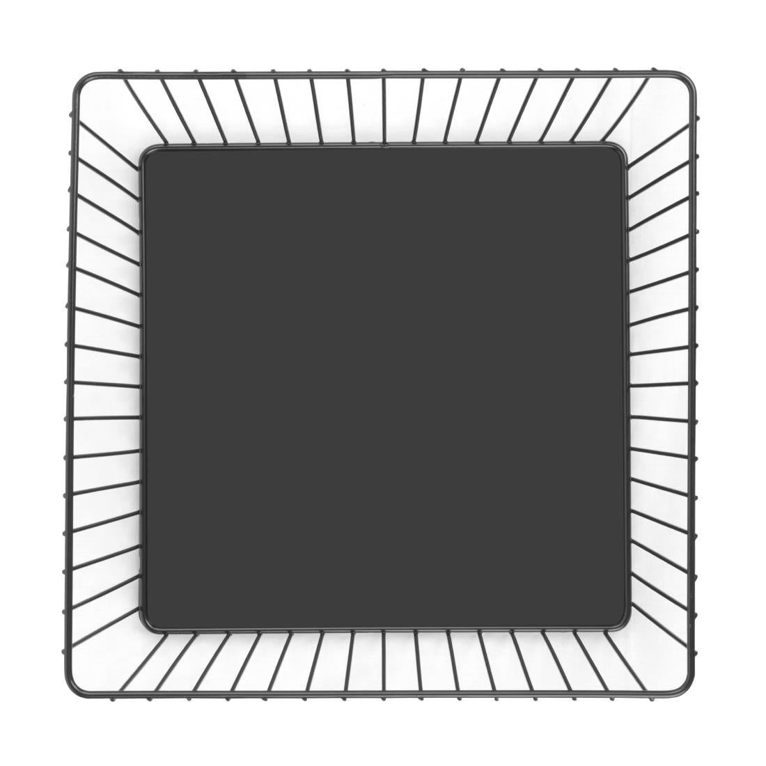 DP673 Olympia Wire Voedseldisplay Dienblad Vierkant Zwart - 280x280x100mm