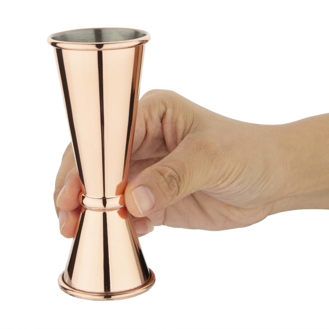 DR606 Olympia koperen barmaatje/jigger 25/50ml