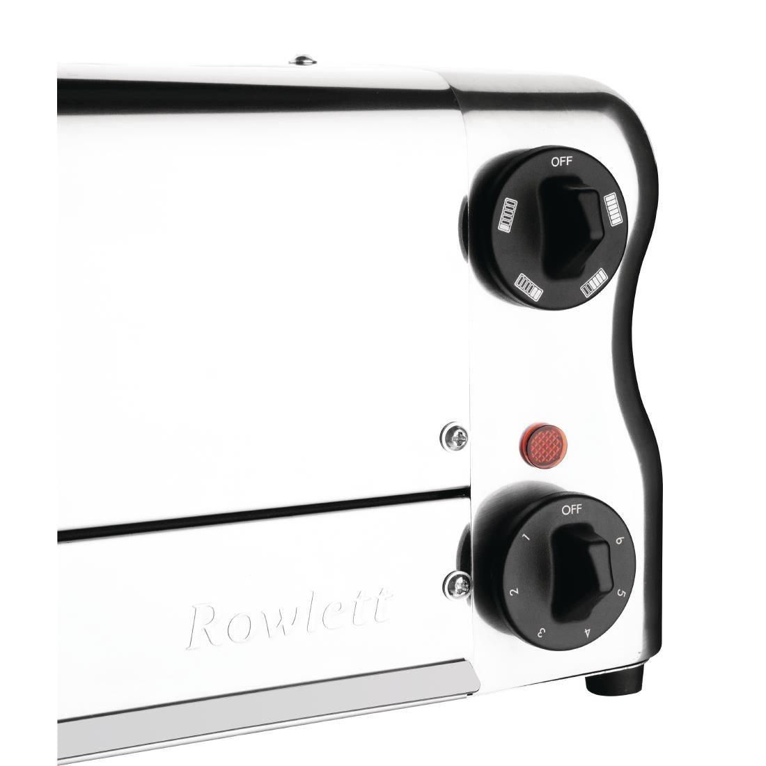 CH185 Rowlett Esprit broodrooster 6 sleuven chroom - 2 reserve-elementen en 2 tostihouders