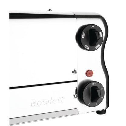 CH185 Rowlett Esprit broodrooster 6 sleuven chroom - 2 reserve-elementen en 2 tostihouders