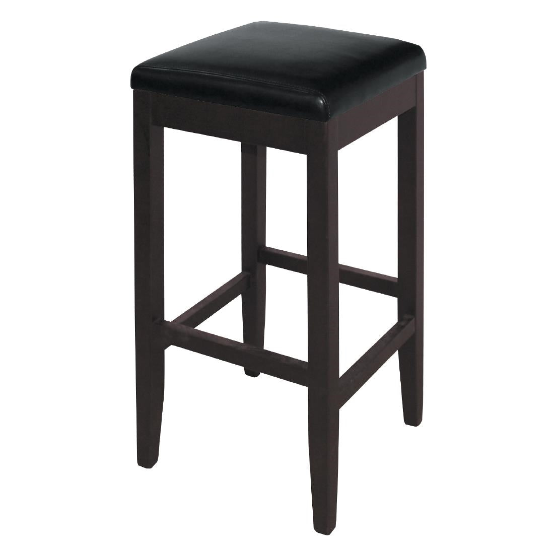 GG648 Bolero hoge kunstlederen barkruk zwart (2 stuks)
