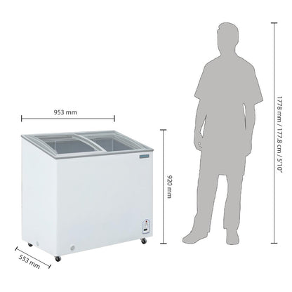 GM498 Polar G-serie display vrieskist 200Ltr