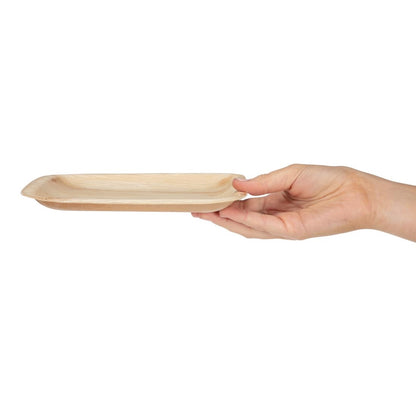 HT872 Fiesta Composteerbare Palmblad Borden Vierkant 200mm (100 stuks)