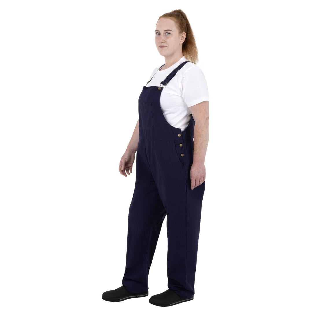 BA174-XL Southside Bib & Brace Katoenen Canvas Tuinbroek Marineblauw XL