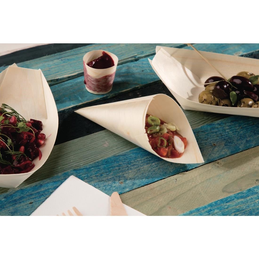 DK389 Fiesta Compostable houten puntzakjes 75mm (100 stuks)