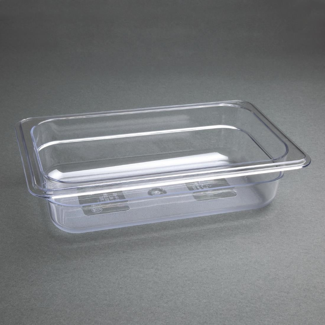 U236 Vogue polycarbonaat bak transparant GN 1/4 65mm