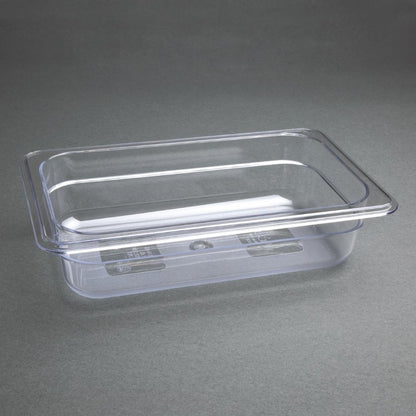 U236 Vogue polycarbonaat bak transparant GN 1/4 65mm