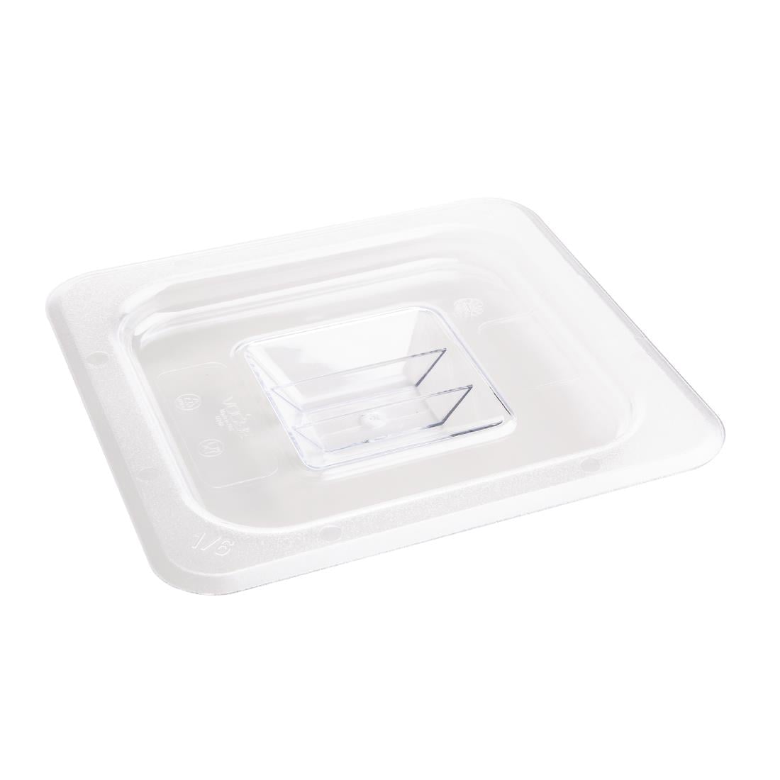 U248 Vogue polycarbonaat 1/6 gastronorm deksel helder