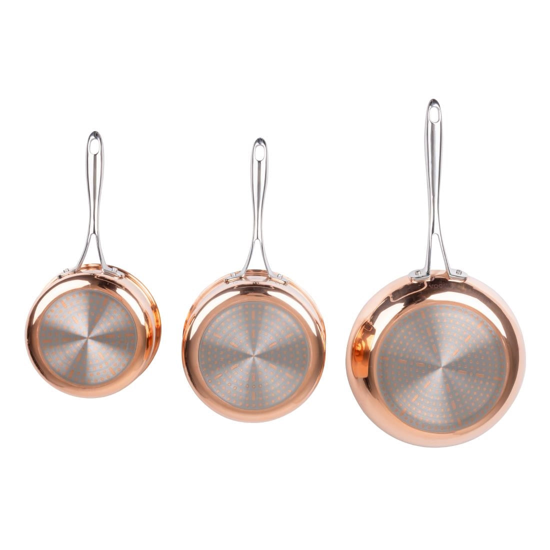 SA655 Vogue cook like a pro 3-delige driewandige koperen pannenset