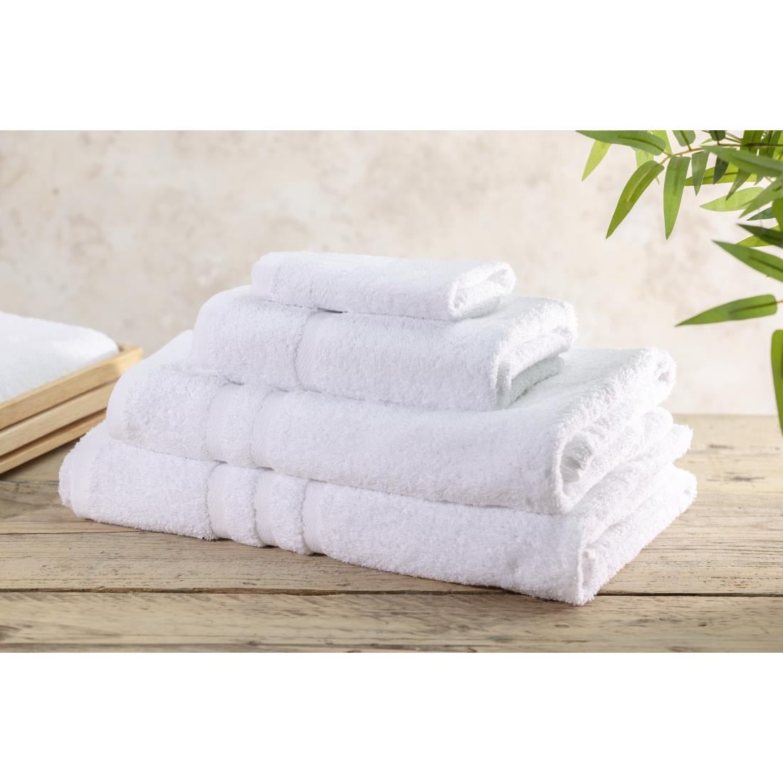 HR083 Mitre Comfort Nova Face Cloth White (10 Pack)