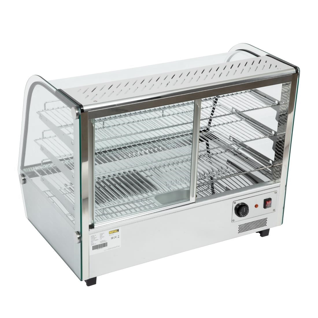 CD232 Buffalo warmhoudvitrine 160L 67(h) x 86,8(b) x 56,8(d)cm