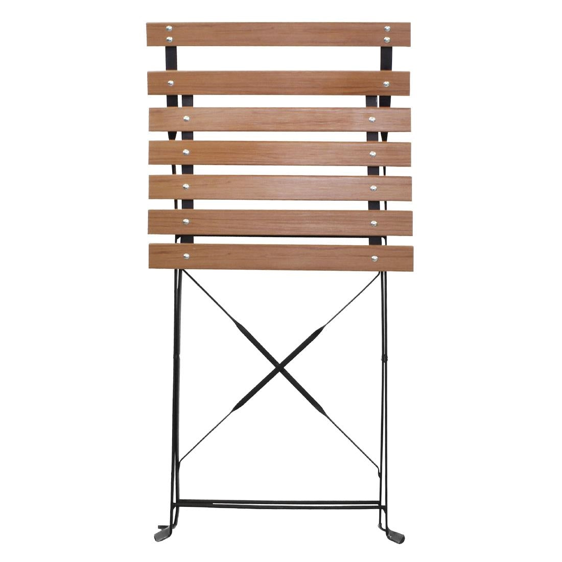 GJ766 Bolero opklapbare imitatiehout stoelen (2 stuks)