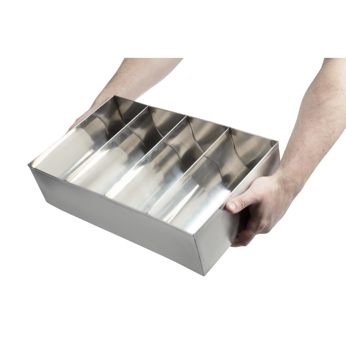 DM274 Olympia RVS bestekbak 41,5(H) x 25,5(W) x 10,5(D)cm