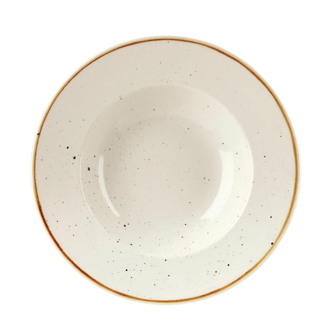 DF799 Churchill Stonecast Barley White Kom Met Brede Rand Medium 23.88cm (12 stuks)
