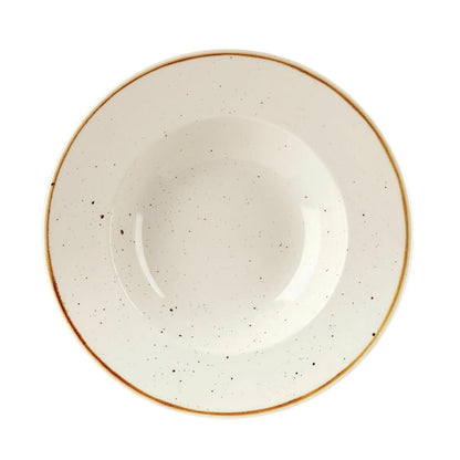 DF799 Churchill Stonecast Barley White Kom Met Brede Rand Medium 23.88cm (12 stuks)