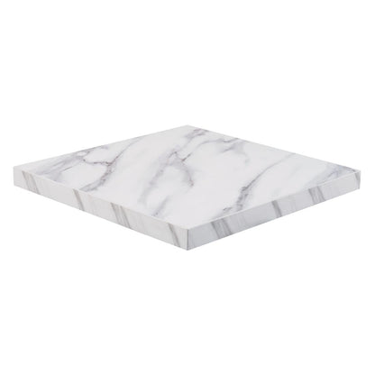 DT446 Bolero, voorgeboord vierkant tafelblad met marmereffect, 700 mm
