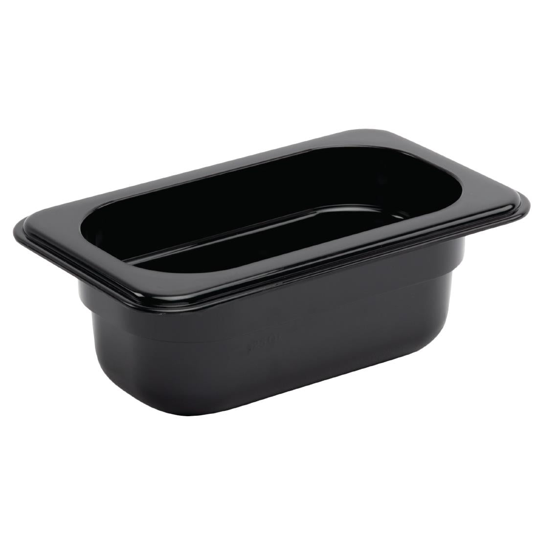 U472 Vogue polycarbonaat bak zwart GN1/9 65mm