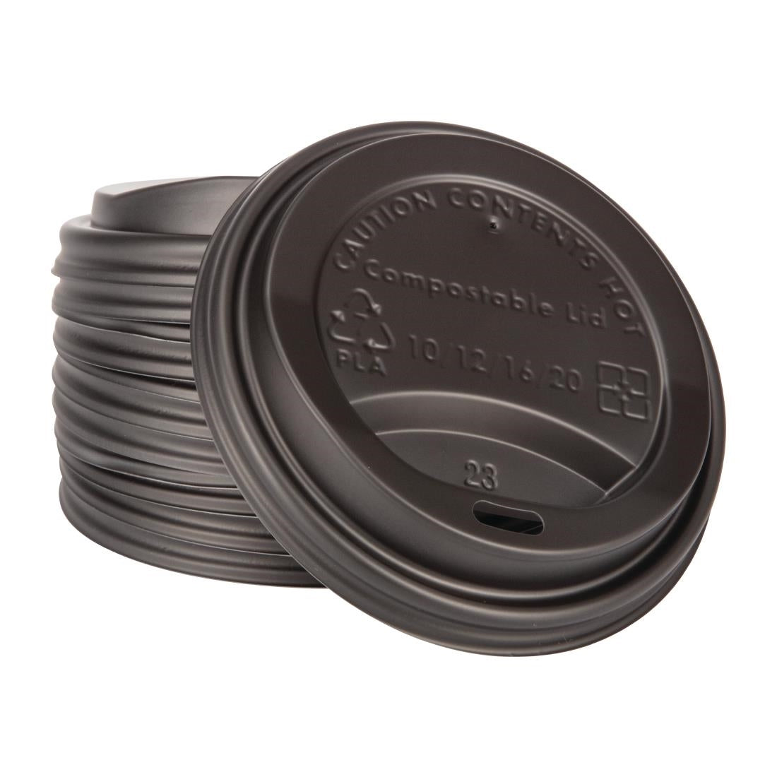 DS053 Fiesta Compostable composteerbare deksels voor 34cl koffiebekers (1000 stuks)