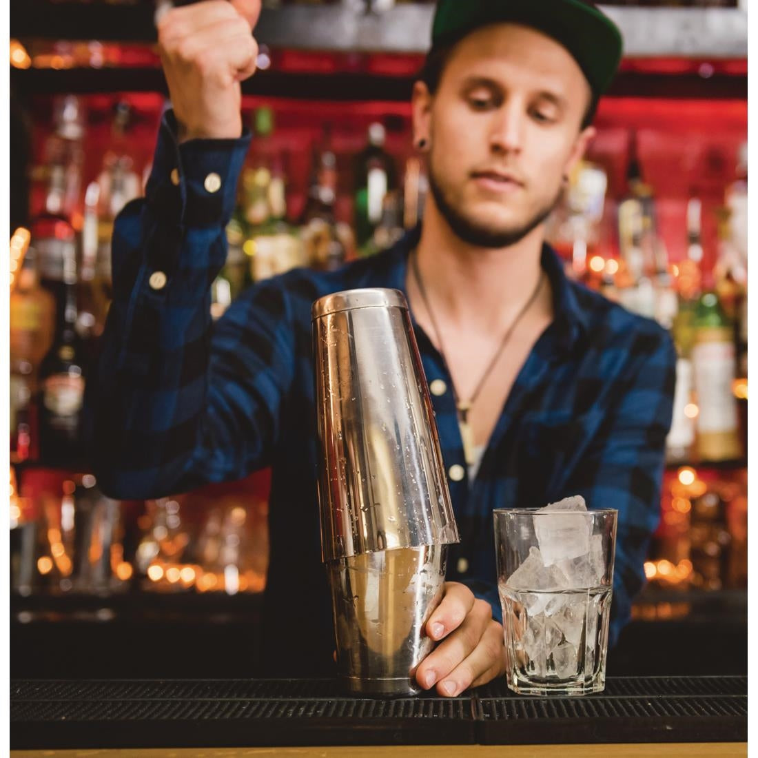 DF225 Beaumont Mezclar RVS tin-on-tin Boston cocktailshaker