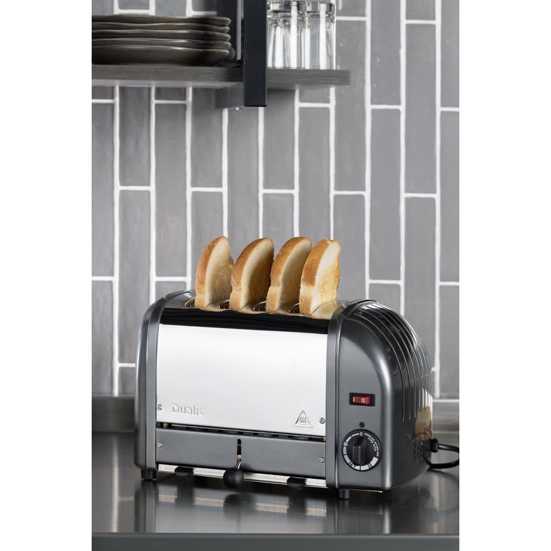 E268 Dualit Vario broodrooster 4 sleuven grijs 40348