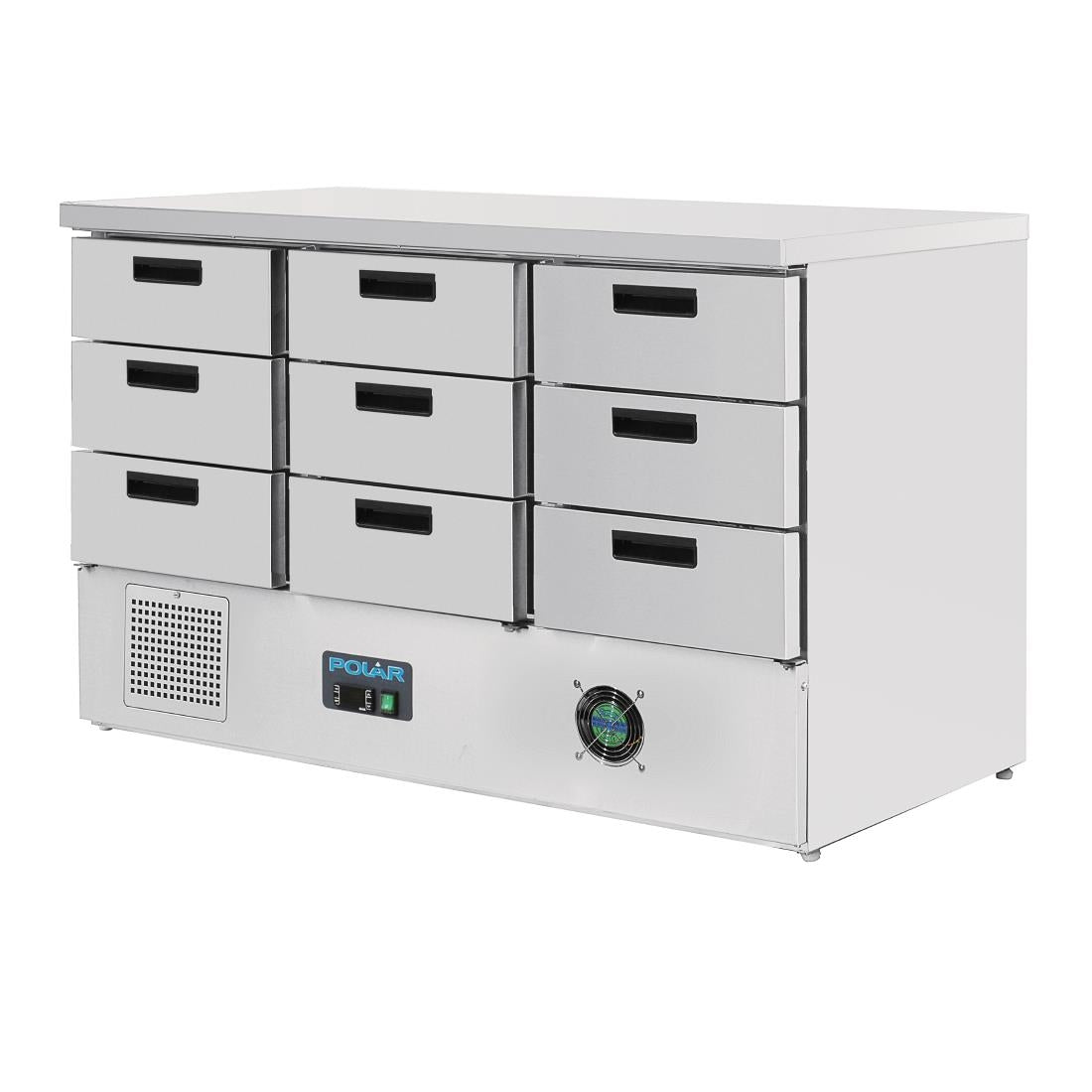 FA441 Polar G-serie koelwerkbank met 9 lades 368Ltr