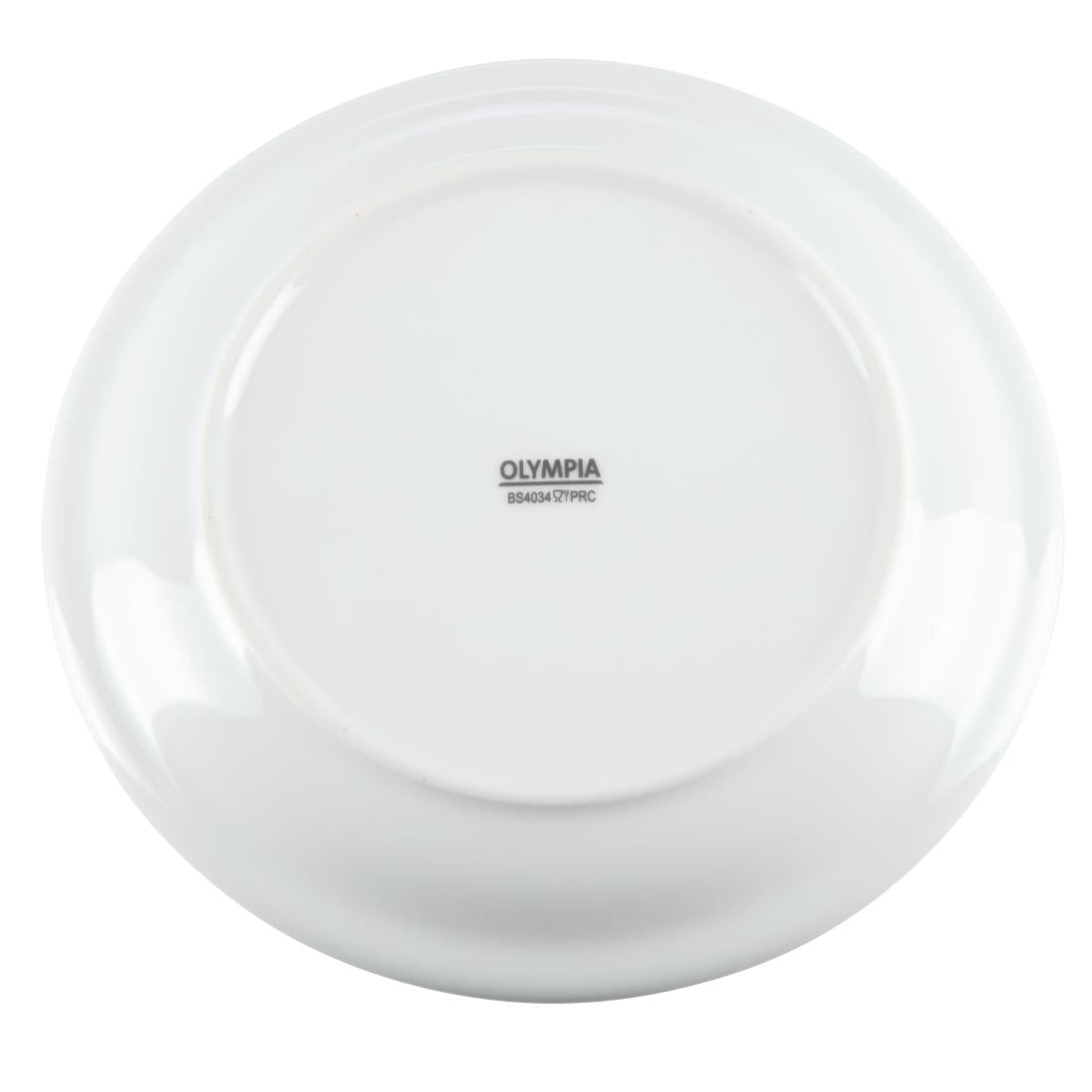 CB487 Olympia Whiteware Borden Met Smalle Rand 18cm (12 Stuks)