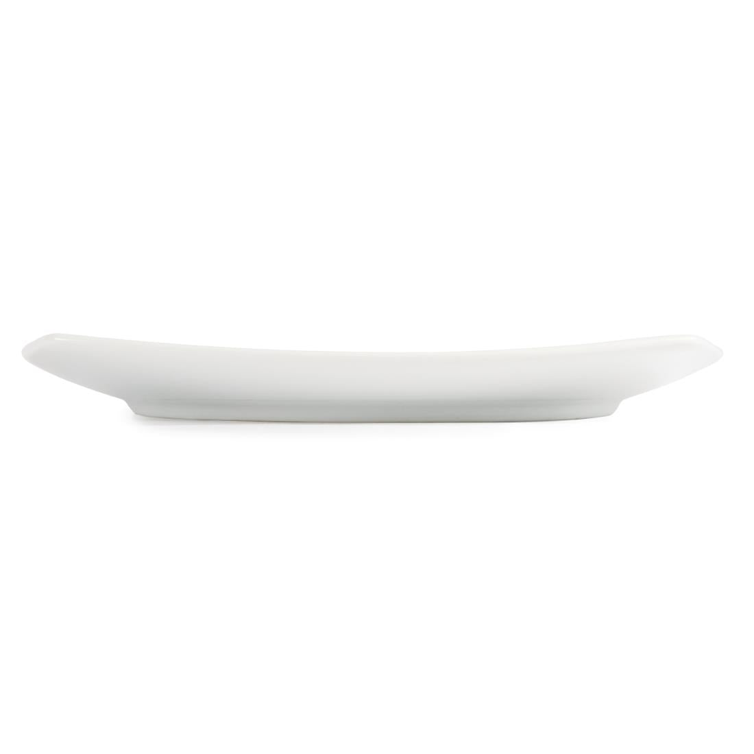 U170 Olympia Whiteware Vierkante Borden Met Afgeronde Hoeken 24cm (12 Stuks)