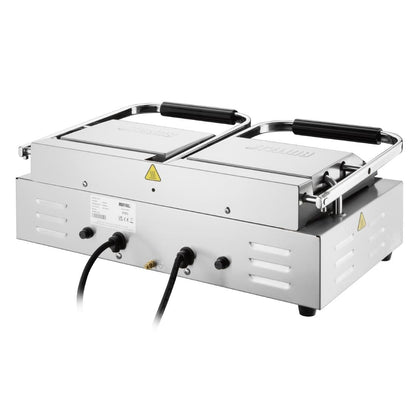 CU612 Buffalo Dubbele Contactgrill Geribbeld/Glad