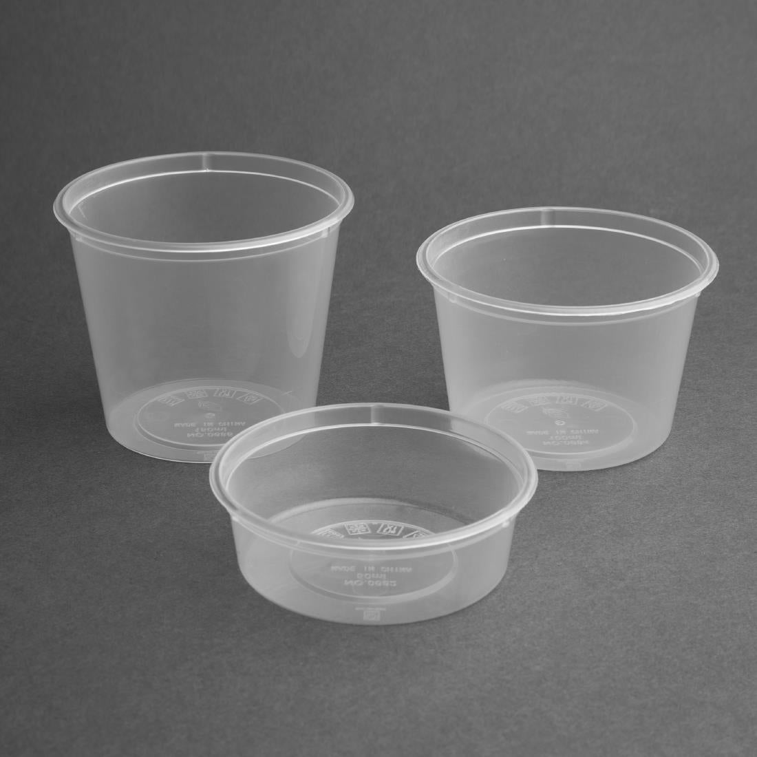 CT285 Fiesta recyclebare plastic magnetronbestendige delicatessenpotten 50ml (100 stuks)