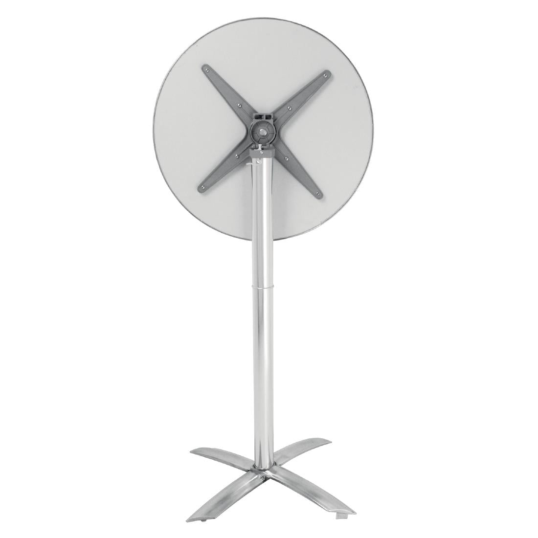 GR396 Bolero ronde statafel met kantelbaar RVS blad