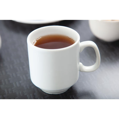 CB461 Olympia Whiteware stapelbare mok 28,4cl (12 stuks)