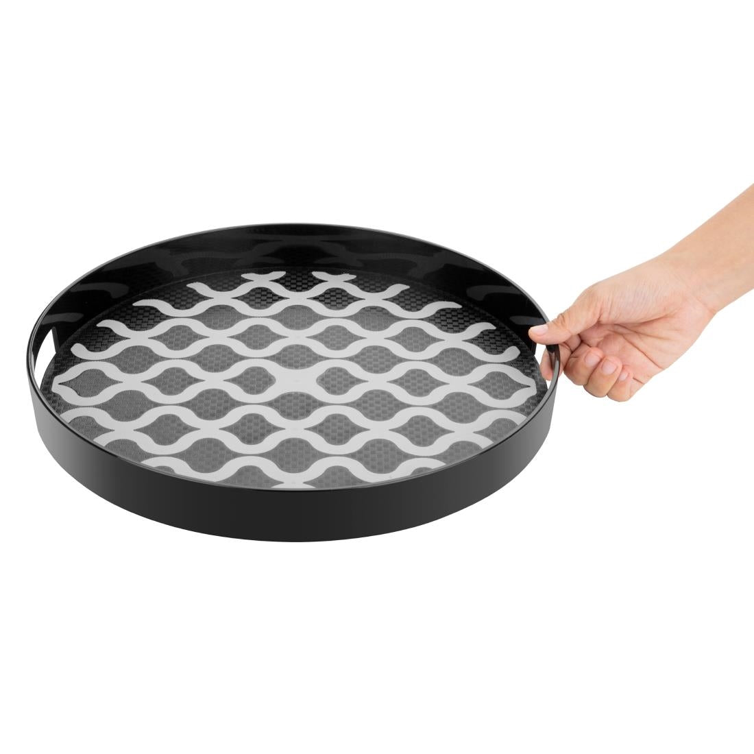 DP665 Olympia Kristallon Pc Rond Antislipblad Met Handgrepen - 355mm