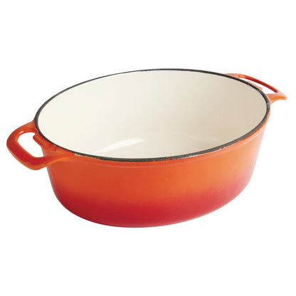 GH311 Vogue oranje ovale braadpan 5ltr