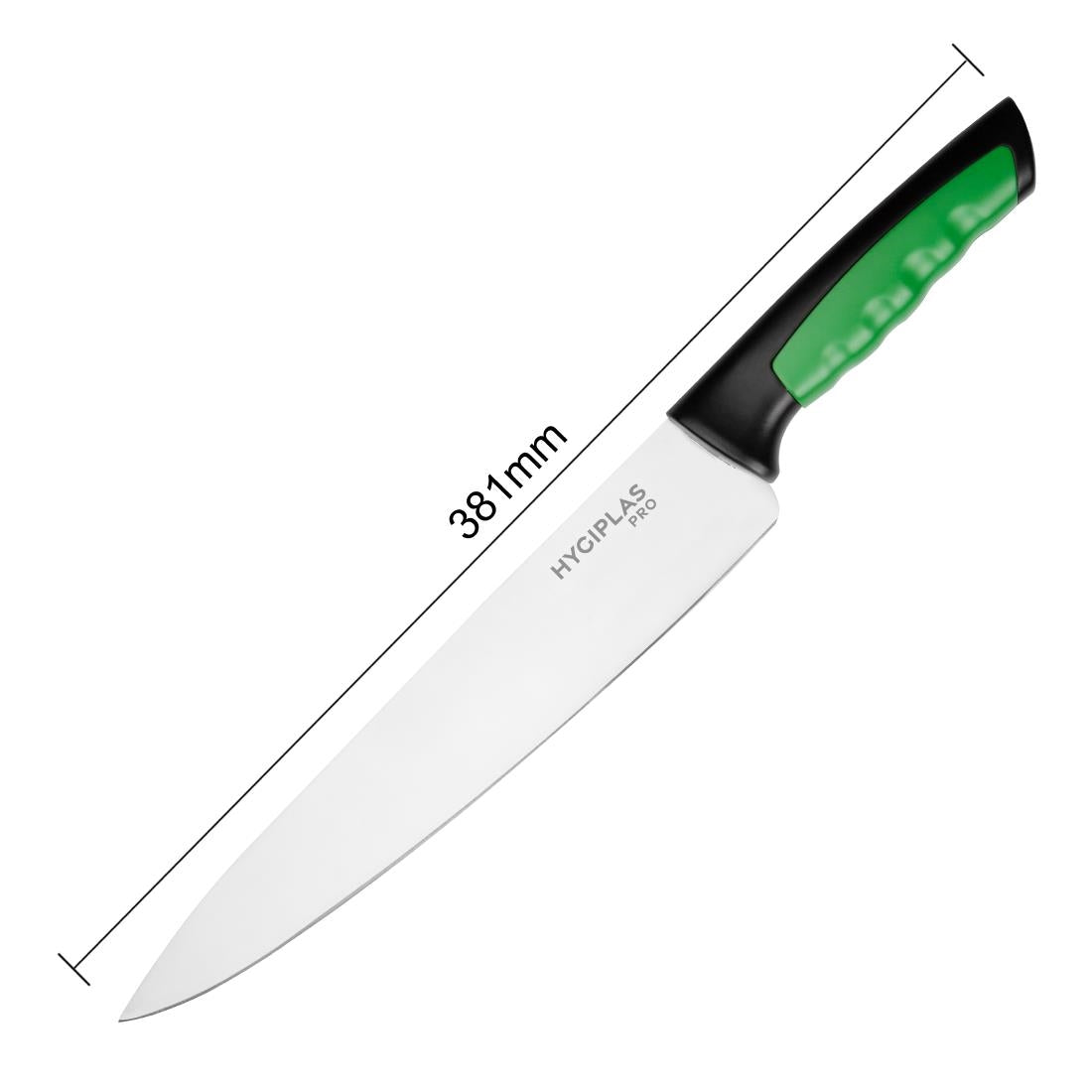 JD211 Hygiplas Pro koksmes Groen 25cm