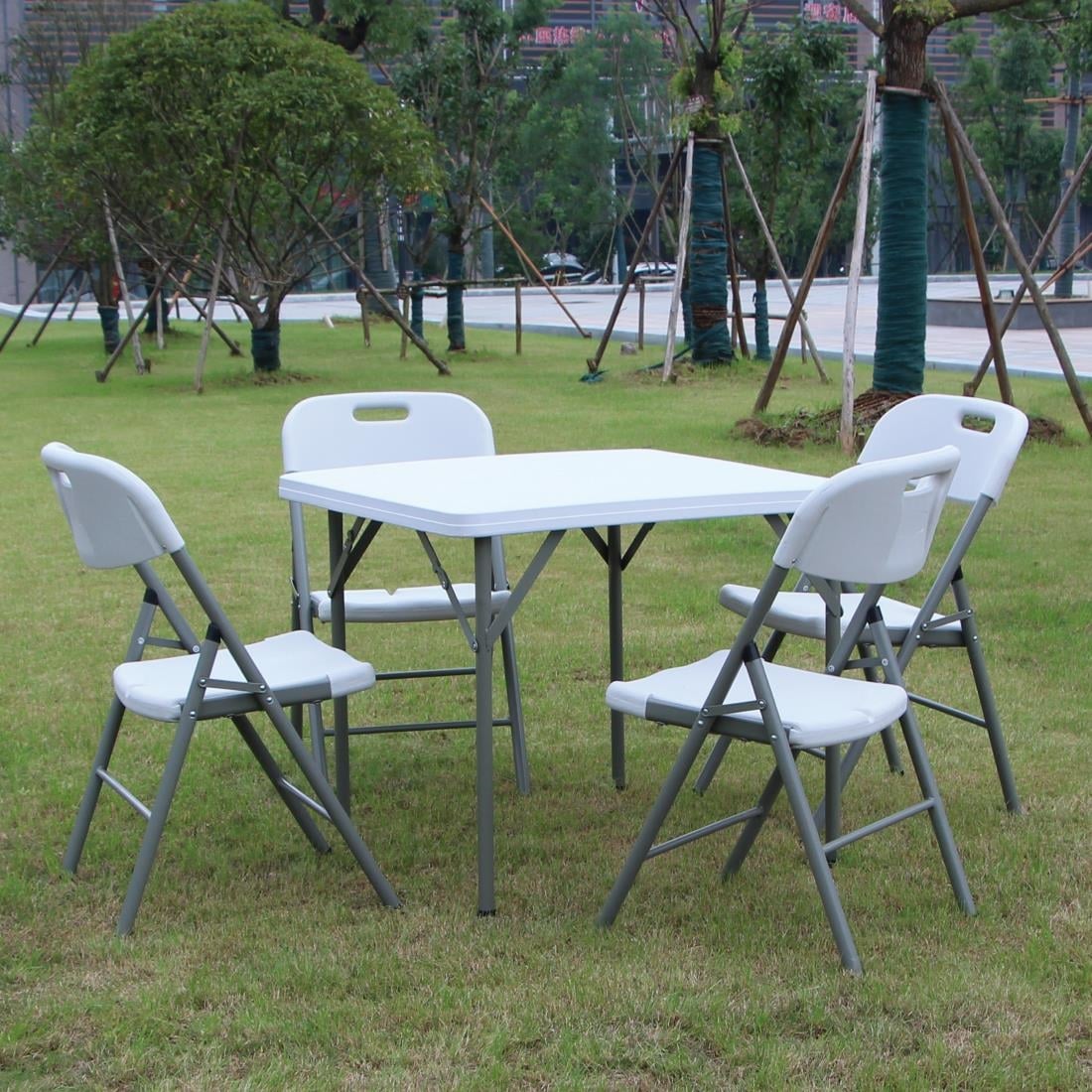 Y807 Bolero vierkante HDPE klaptafel 86cm