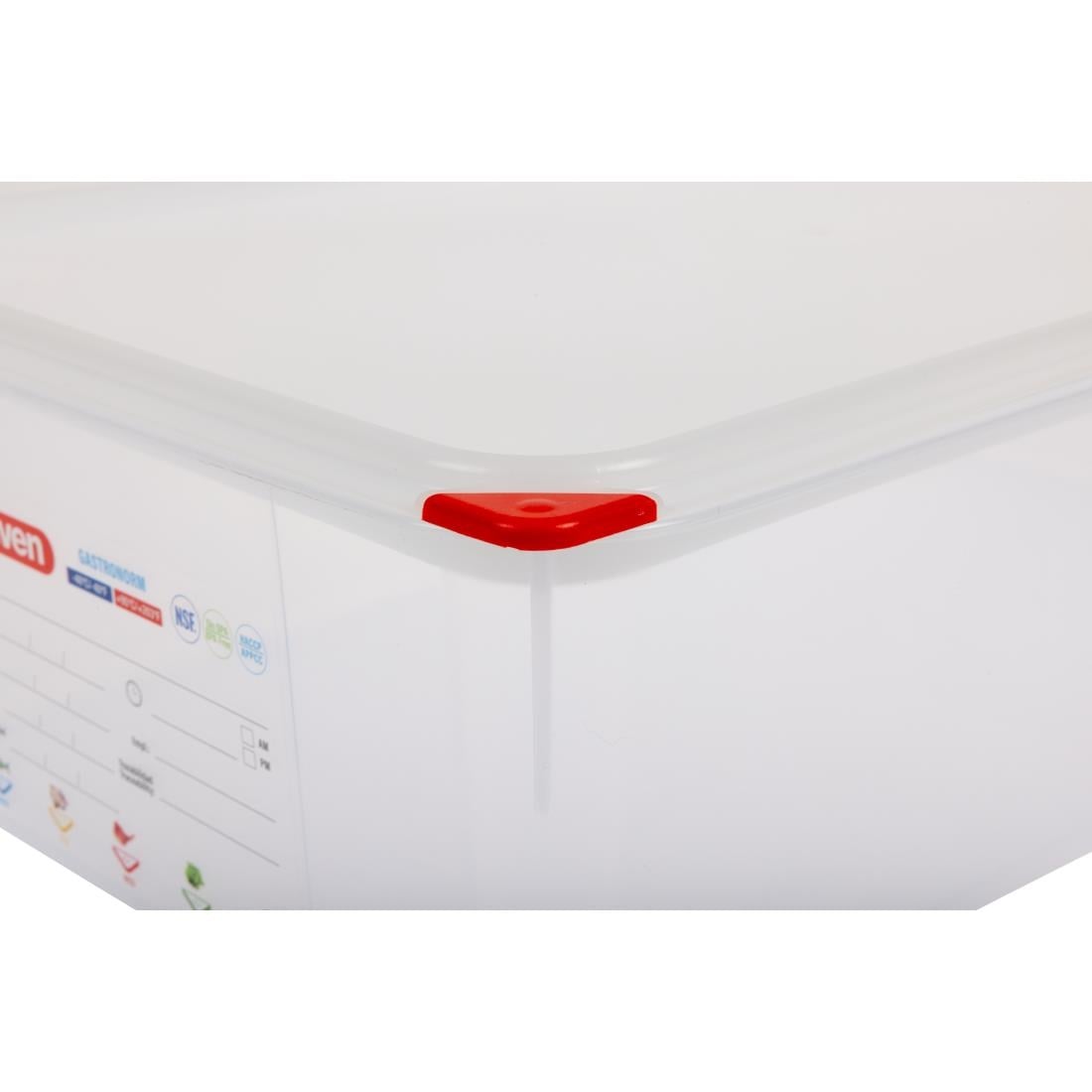 T991 Araven GN 1/1 voedselbak met deksel 21Ltr (4 stuks)