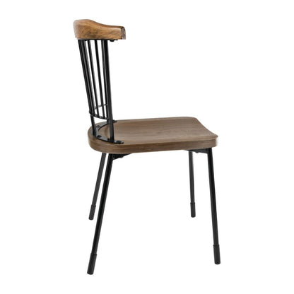 FB871 Bolero Scandi Bijzetstoelen Zwart (2 stuks)