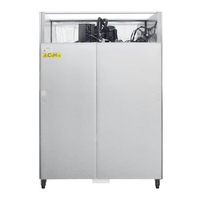 CW195 Polar G-serie Gastro 2-deurs koeling met gedeelde deuren 1200L