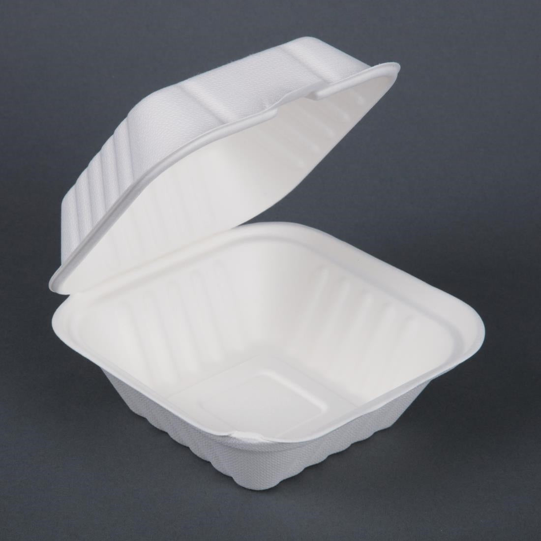 DW246 Fiesta Compostable bagasse hamburgerbakjes 152mm (500 stuks)