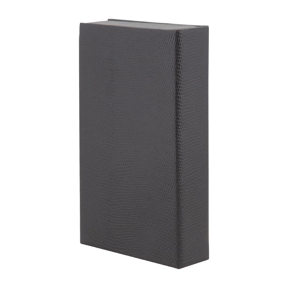 DP726 Securit trendy rekeningpresentator in leerstijl zwart