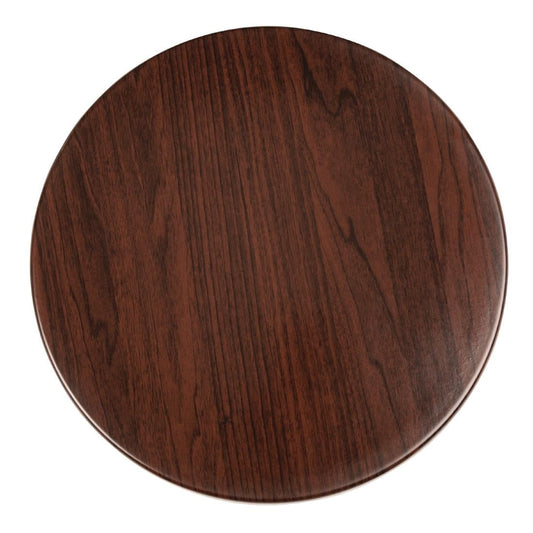 GG643 Bolero rond tafelblad donkerbruin 60cm
