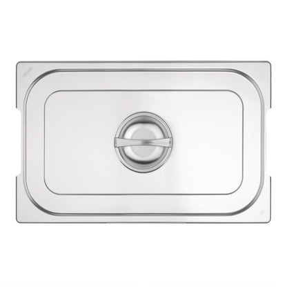 CB181 Vogue RVS deksel voor GN 1/1 bak met handvatten
