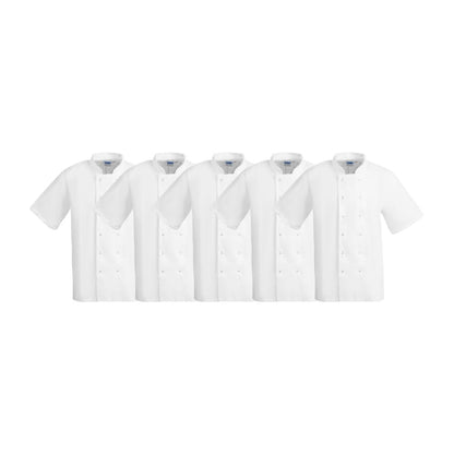 SA823 Whites Boston Unisex Koksjas Wit L (5 stuks)