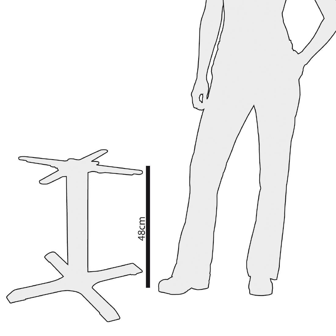 GH446 Bolero gietijzeren tafelpoot 48cm