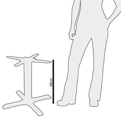 GH446 Bolero gietijzeren tafelpoot 48cm