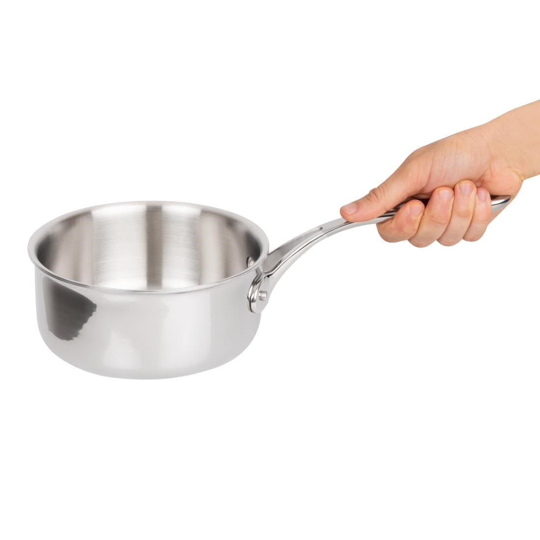 Y245 Vogue roestvrij staal & aluminium tri-wall steelpan 16cm
